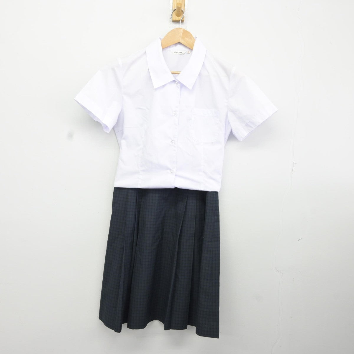 【中古】栃木県 宇都宮市立瑞穂野中学校 女子制服 2点（シャツ・スカート）sf036972