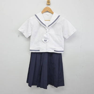 【中古】北海道 旭川藤星高等学校 女子制服 3点（セーラー服・スカート）sf036977