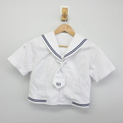 【中古】北海道 旭川藤星高等学校 女子制服 3点（セーラー服・ニット）sf036978