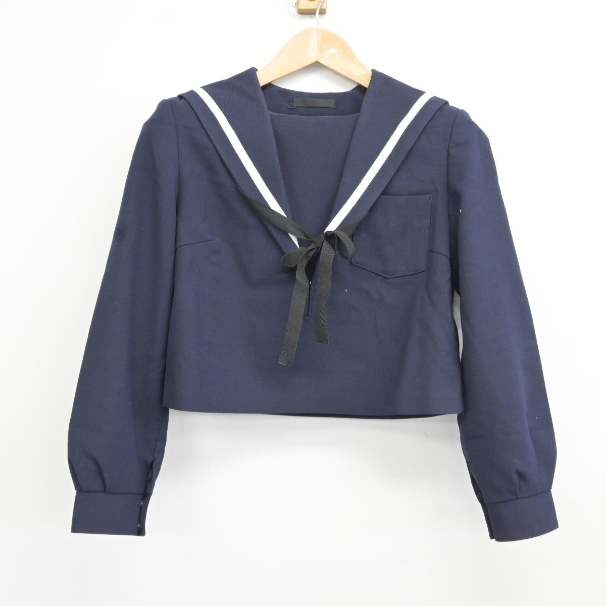 【中古】愛知県 松蔭高等学校 女子制服 3点（セーラー服・スカート）sf036998