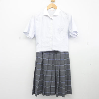 【中古】大阪府 関西福祉科学大学高等学校 女子制服 3点（シャツ・ニットベスト・スカート）sf037002