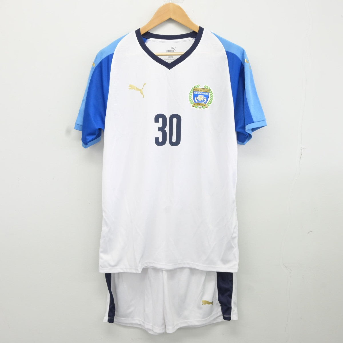 【中古】大阪府 関西福祉科学大学高等学校/サッカー部ユニフォーム 男子制服 3点（部活ユニフォーム 上・部活ユニフォーム 下）sf037016