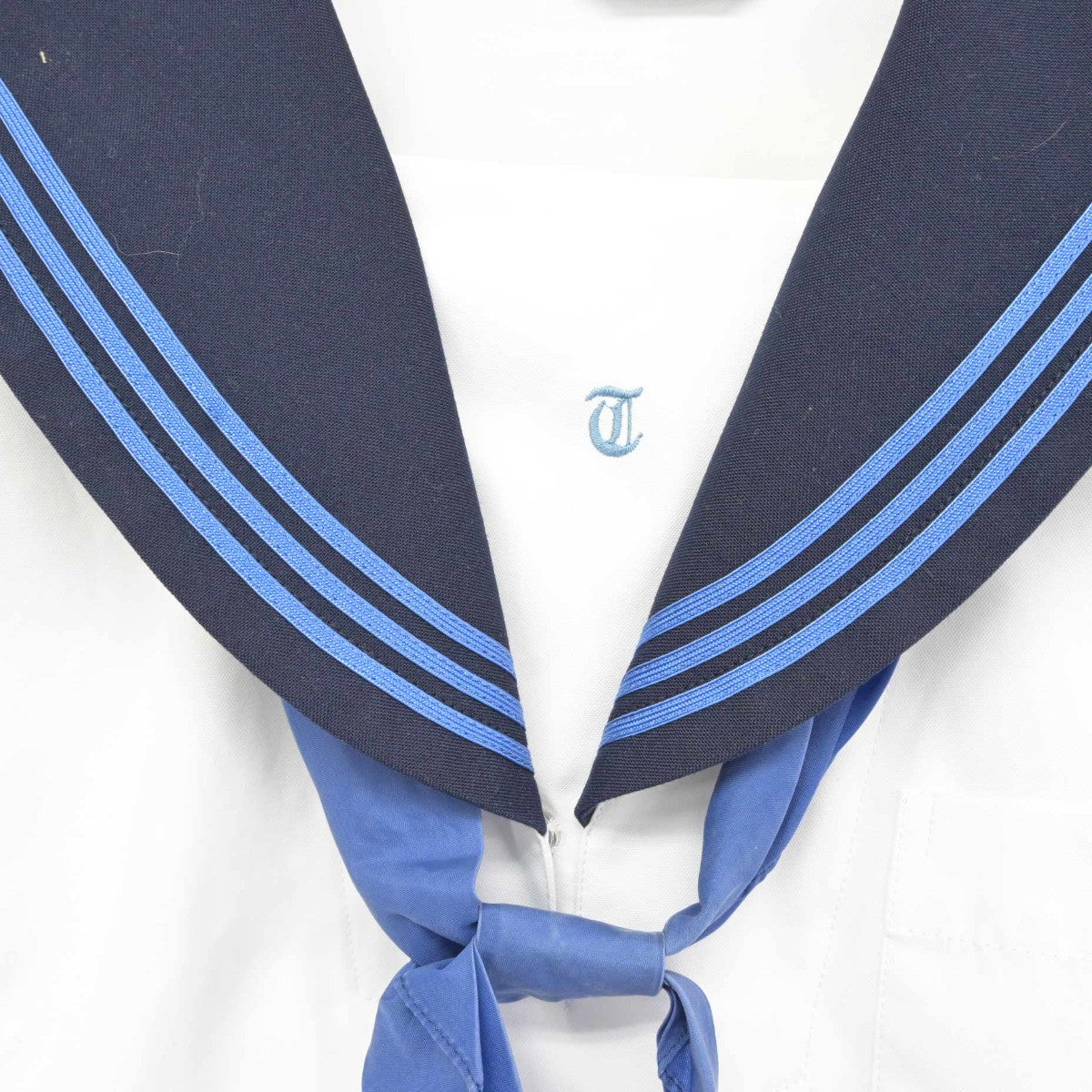 【中古】熊本県 東稜高等学校 女子制服 2点（セーラー服）sf037029