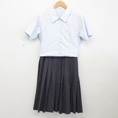 【中古】熊本県 熊本西高等学校 女子制服 4点（シャツ・スカート）sf037031