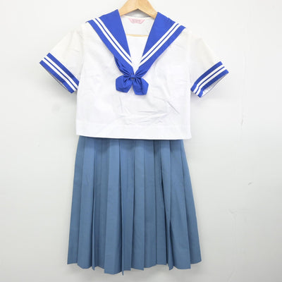 【中古】熊本県 託麻中学校 女子制服 3点（セーラー服・スカート）sf037042