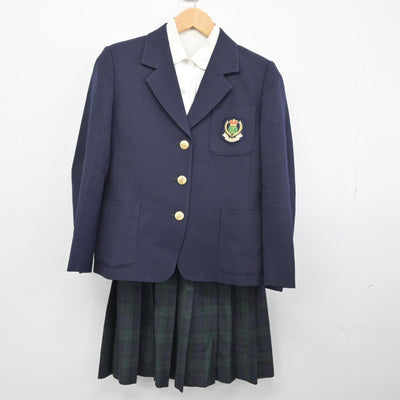 【中古】千葉県 東邦大学付属東邦中学校 女子制服 3点（ブレザー・シャツ・スカート）sf037043