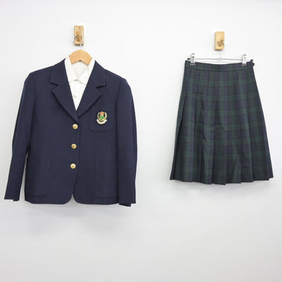 【中古】千葉県 東邦大学付属東邦中学校 女子制服 3点（ブレザー・シャツ・スカート）sf037043