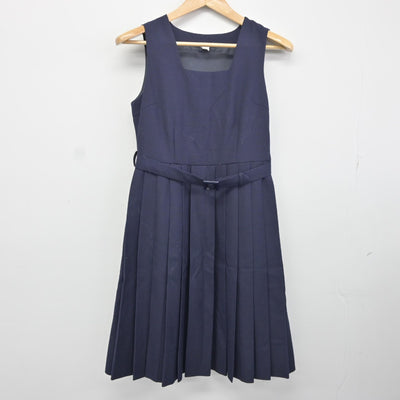 【中古】兵庫県 浜脇中学校 女子制服 3点（ブレザー・シャツ・ジャンパースカート）sf037065