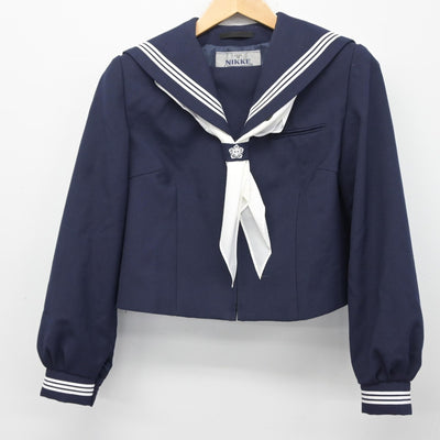 【中古】埼玉県 仲町中学校 女子制服 3点（セーラー服・スカート）sf037074