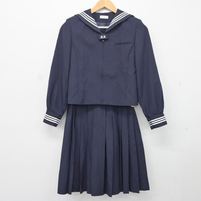 【中古】東京都 昭和女子大学附属昭和中学校 女子制服 3点（セーラー服・スカート・スカート）sf037080