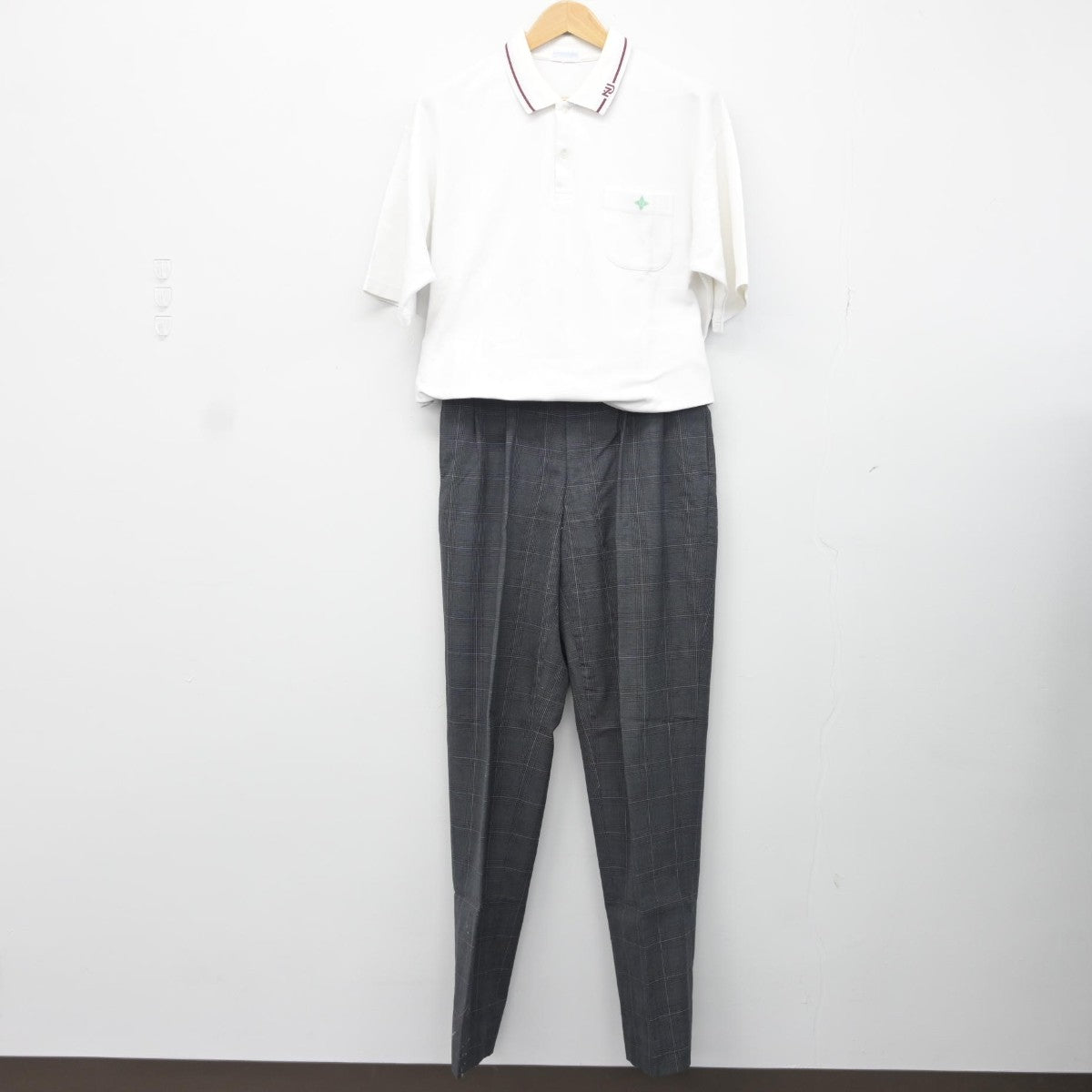 【中古】岐阜県 大垣日本大学高等学校 男子制服 3点（シャツ・ズボン）sf037082