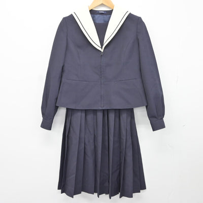 【中古】岐阜県 大垣商業高等学校 女子制服 2点（セーラー服・スカート）sf037084