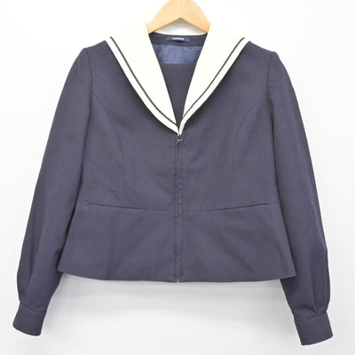 【中古】岐阜県 大垣商業高等学校 女子制服 2点（セーラー服・スカート）sf037084