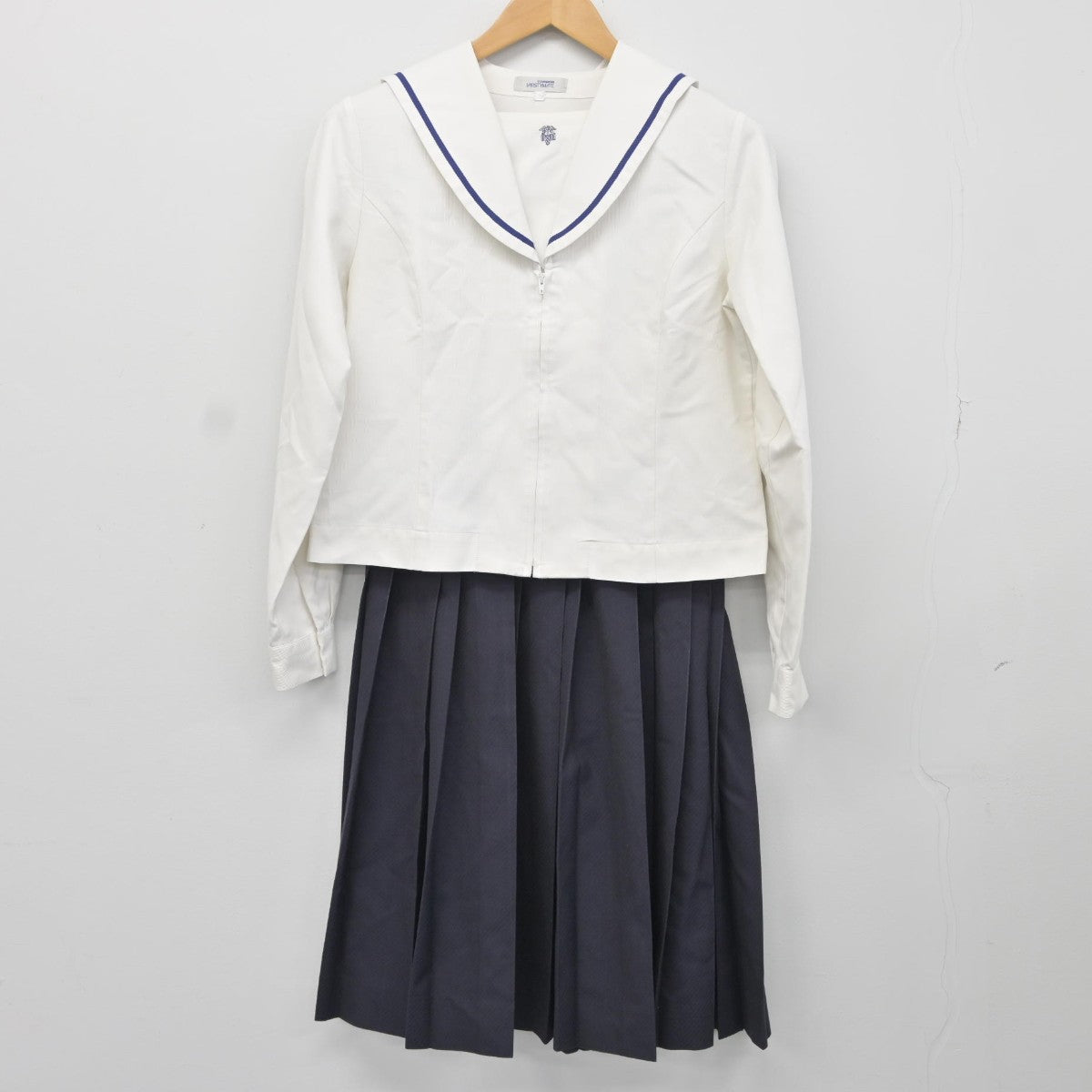 【中古】岐阜県 大垣商業高等学校 女子制服 4点（セーラー服・スカート）sf037085