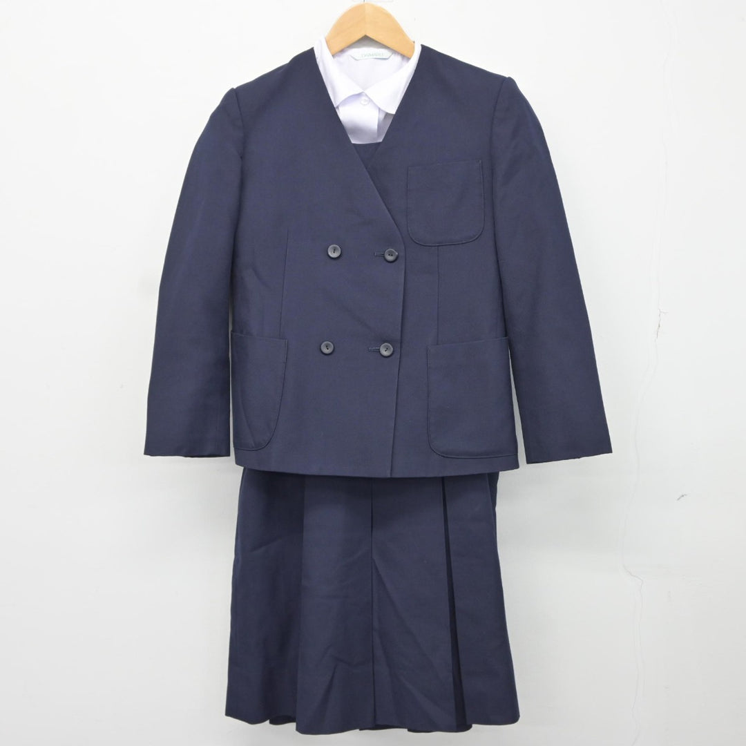 【中古】兵庫県 上野中学校 女子制服 3点（ブレザー・シャツ・ジャンパースカート）sf037104