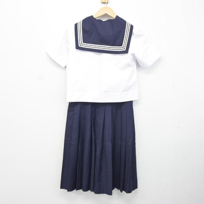 【中古】東京都 十文字中学高等学校 女子制服 4点（セーラー服・シャツ・スカート）sf037127