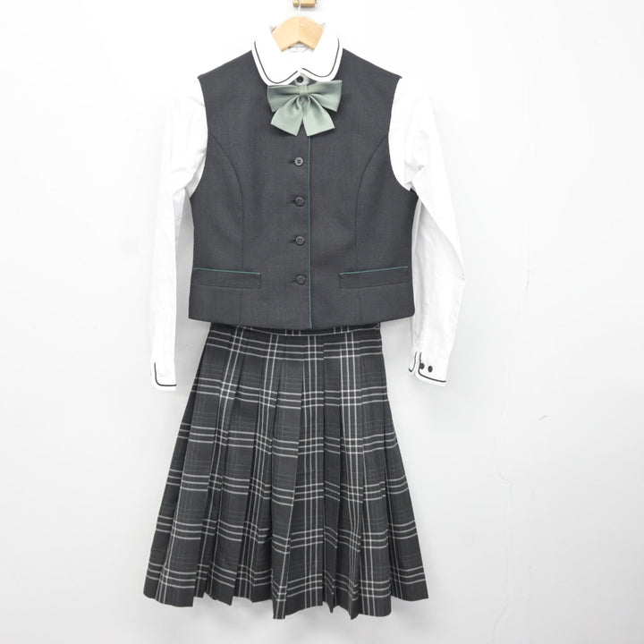 中古】神奈川県 鎌倉女子大学中等部高等部 女子制服 5点