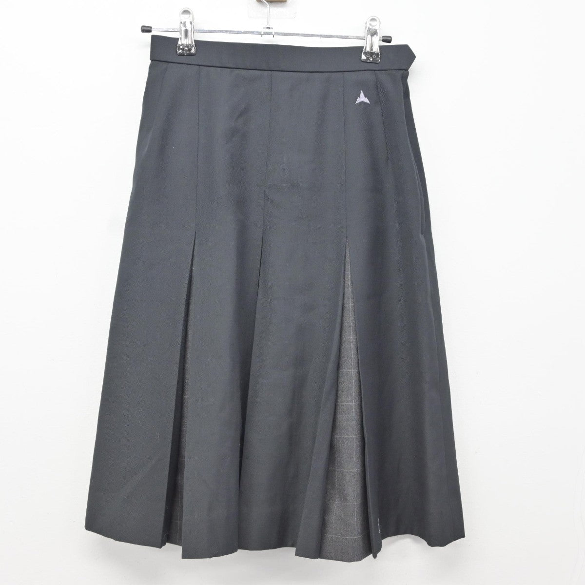 【中古】京都府 山城高等学校 女子制服 2点（ニットベスト・スカート）sf037146