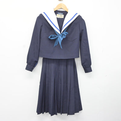 【中古】愛知県 刈谷南中学校 女子制服 4点（セーラー服・スカート）sf037150