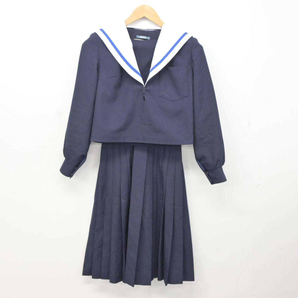 【中古】愛知県 刈谷南中学校 女子制服 3点（セーラー服・スカート）sf037151