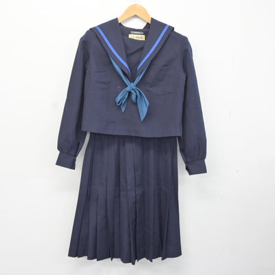 【中古】愛知県 刈谷南中学校 女子制服 3点（セーラー服・スカート）sf037152