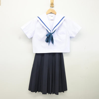 【中古】愛知県 刈谷南中学校 女子制服 3点（セーラー服・スカート）sf037154