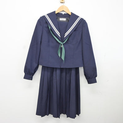 【中古】愛知県 大府南中学校 女子制服 3点（セーラー服・スカート）sf037180