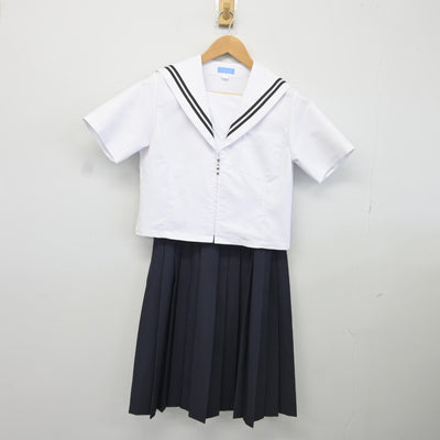 【中古】愛知県 大府南中学校 女子制服 3点（セーラー服・スカート）sf037182