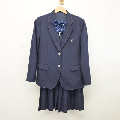 【中古】滋賀県 真野中学校 女子制服 4点（ブレザー・スカート）sf037190