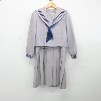 【中古】福岡県 門司学園中学校高等学校 女子制服 4点（セーラー服・ジャンパースカート）sf037198