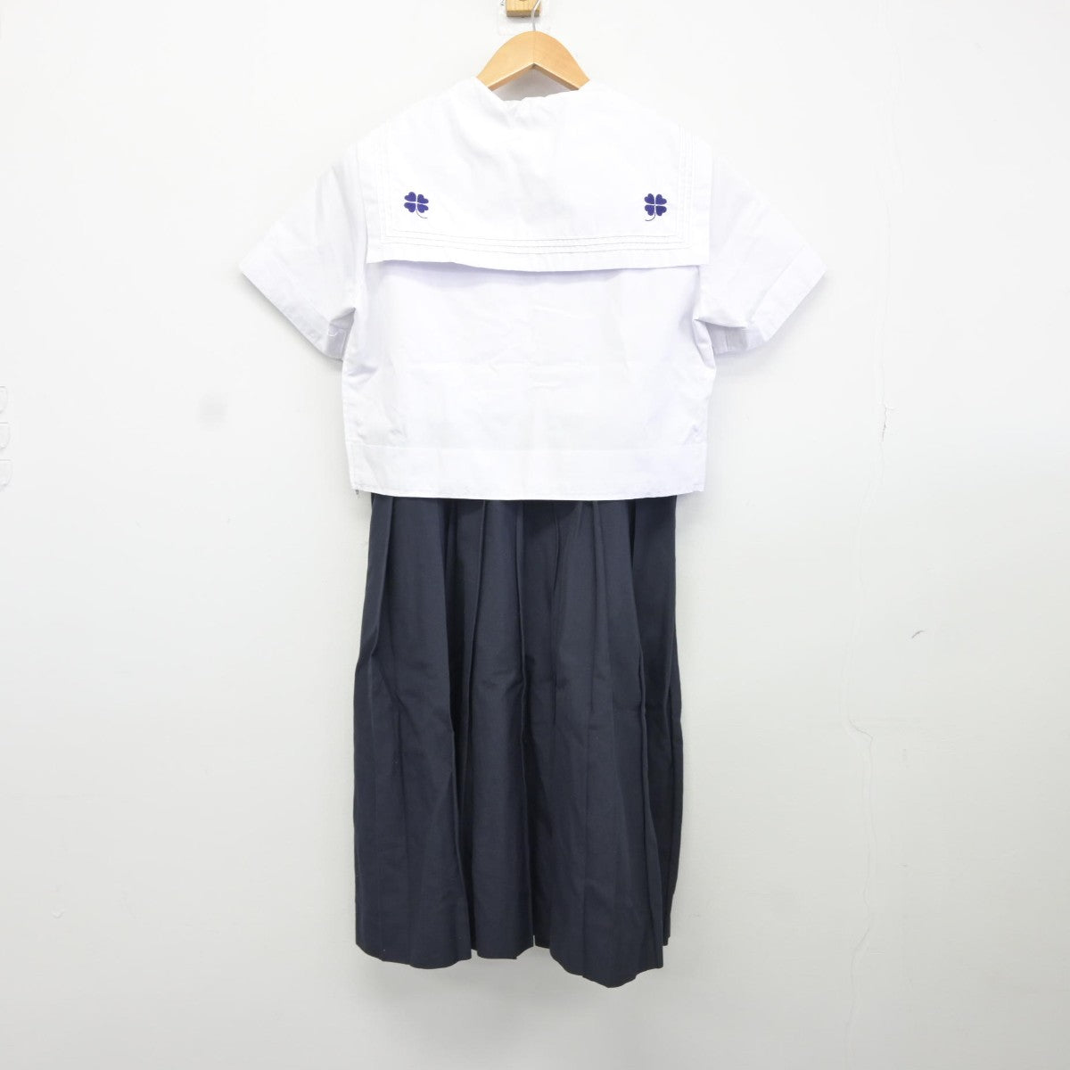 【中古】福岡県 門司学園中学校高等学校 女子制服 4点（セーラー服・スカート）sf037199