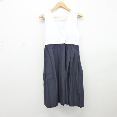 【中古】福岡県 門司学園中学校高等学校 女子制服 4点（セーラー服・スカート）sf037199