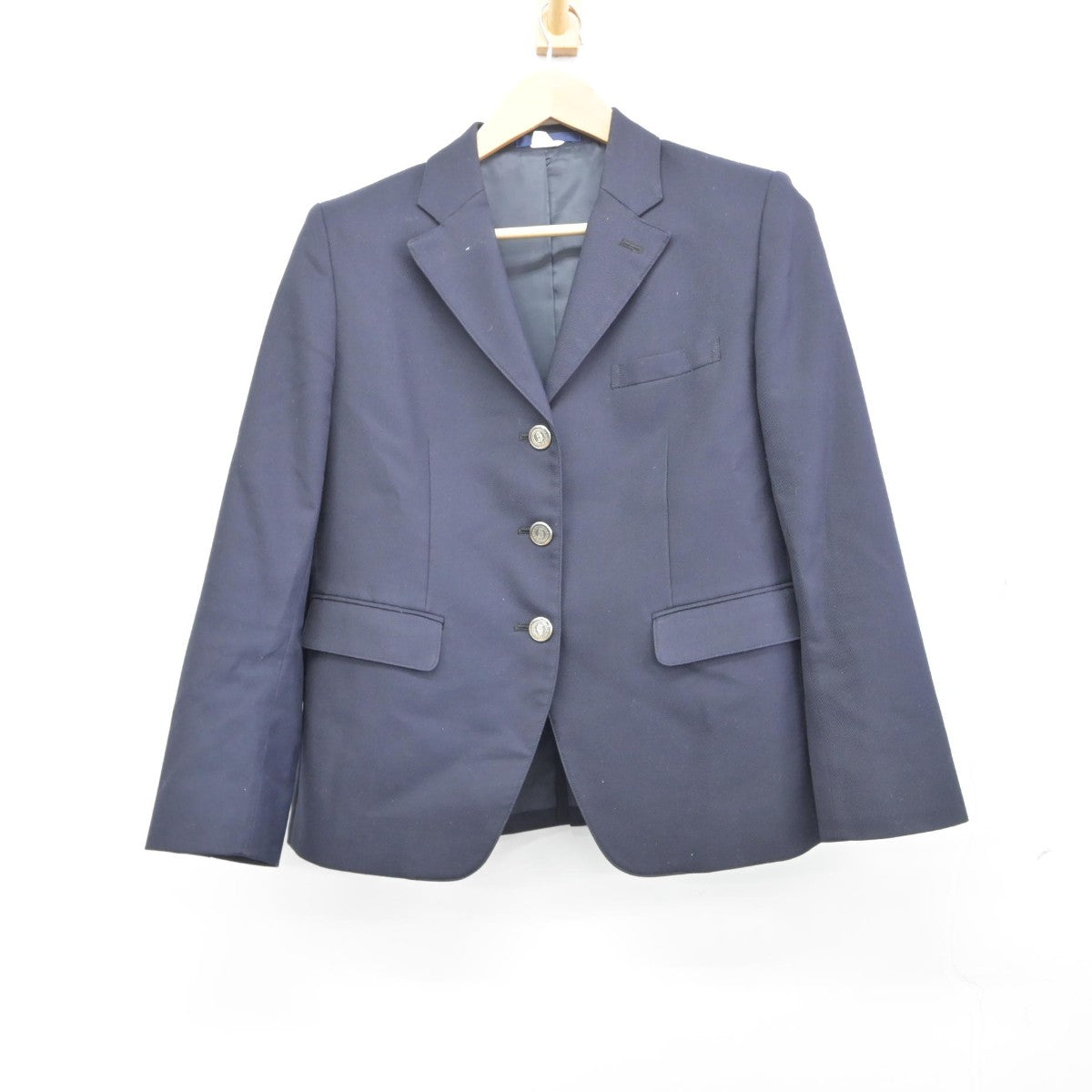 【中古】福岡県 門司学園中学校高等学校 女子制服 3点（ブレザー・スカート）sf037204