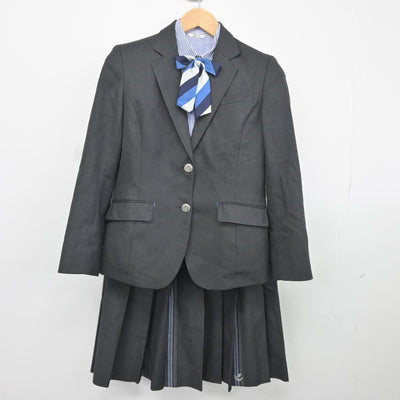 【中古】福岡県 福翔高等学校 女子制服 4点（ブレザー・シャツ・スカート）sf037234