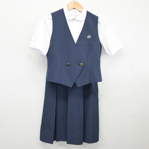 【中古】東京都 青梅第二中学校 女子制服 3点（ベスト・シャツ・スカート）sf037240 | 中古制服通販パレイド