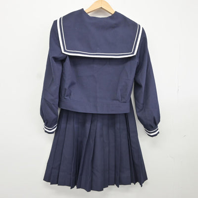 【中古】石川県 遊学館高等学校 女子制服 3点（セーラー服・スカート）sf037245