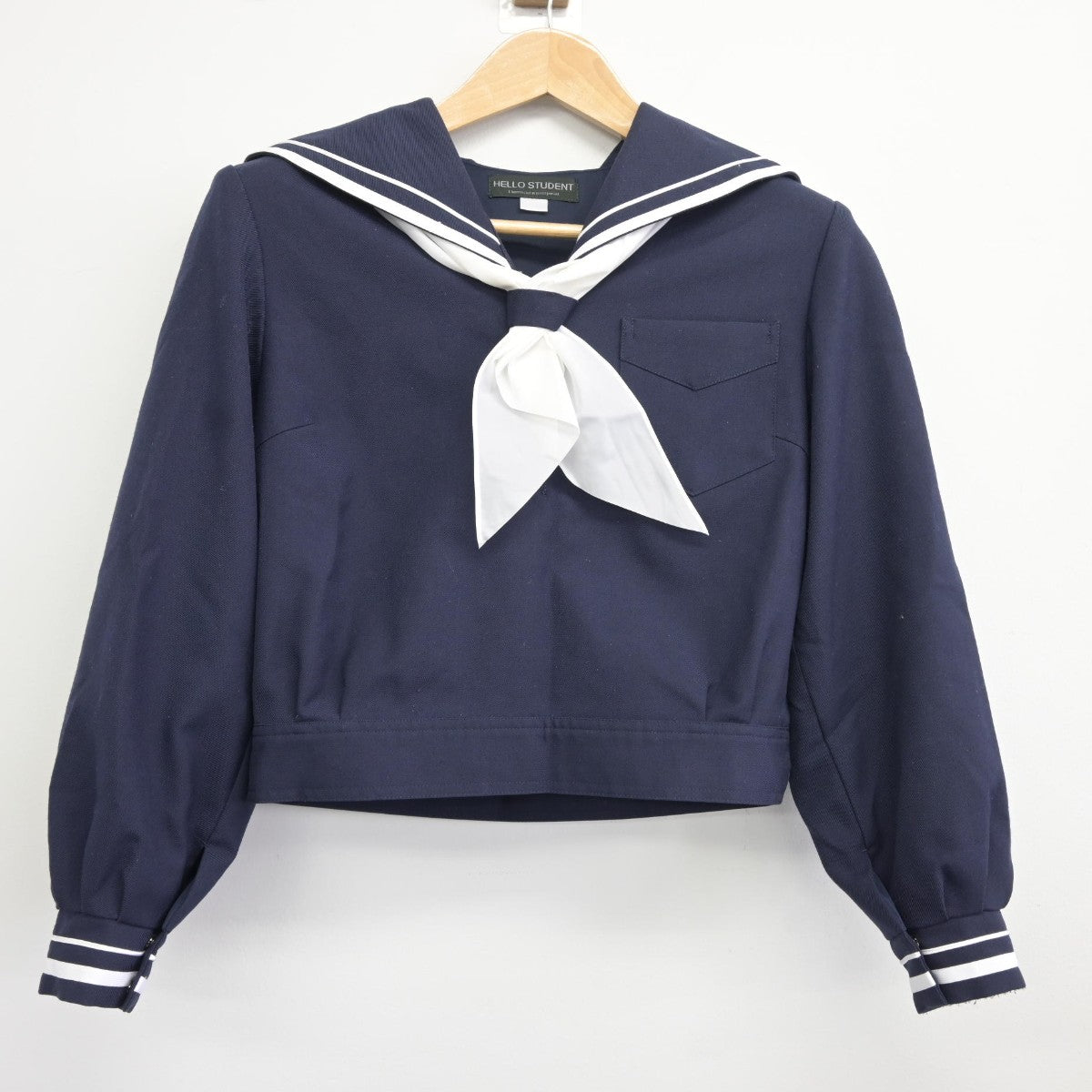 【中古】石川県 遊学館高等学校 女子制服 3点（セーラー服・スカート）sf037245