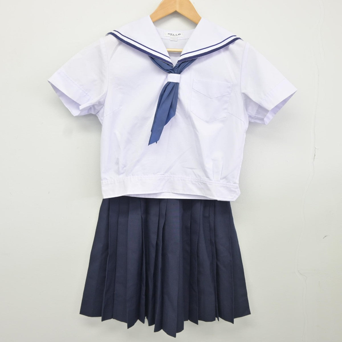 【中古】石川県 遊学館高等学校 女子制服 4点（セーラー服・スカート）sf037246