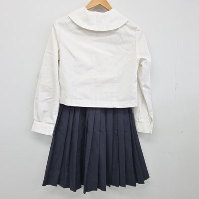 【中古】広島県 福山葦陽高等学校 女子制服 2点（セーラー服・スカート）sf037253