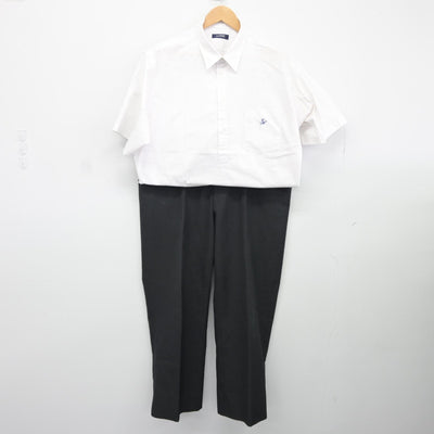 【中古】広島県 福山葦陽高等学校 男子制服 2点（シャツ・ズボン）sf037256