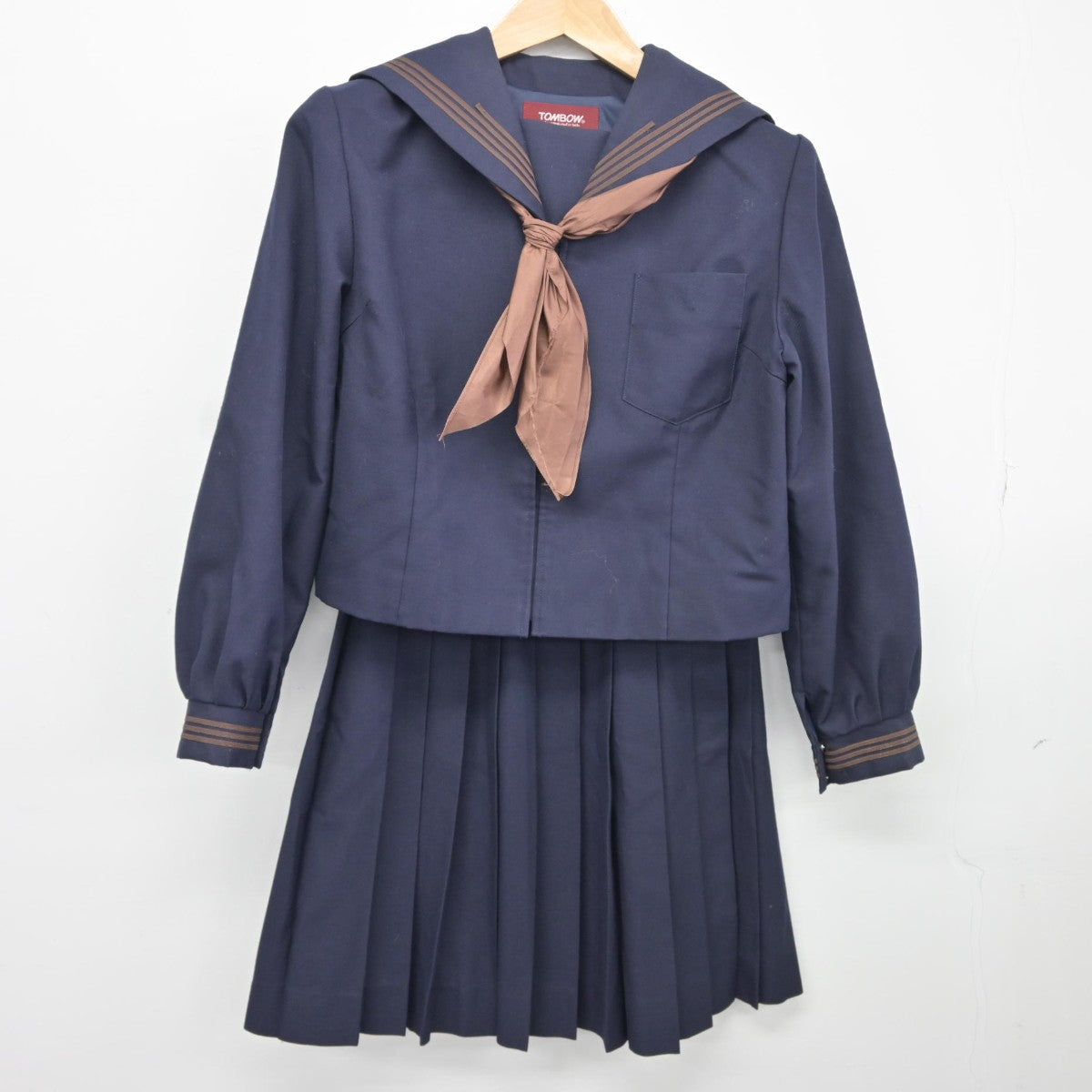 【中古】茨城県 神栖第一中学校 女子制服 3点（セーラー服・スカート）sf037264