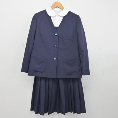 【中古】埼玉県 蕨市立第一中学校 女子制服 4点（ブレザー・シャツ・ベスト・スカート）sf037293