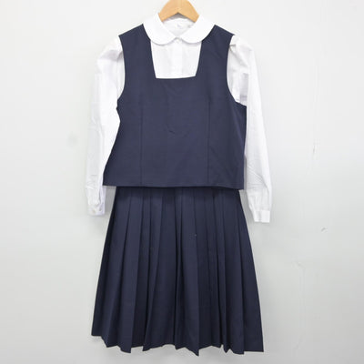 【中古】埼玉県 蕨市立第一中学校 女子制服 4点（ブレザー・シャツ・ベスト・スカート）sf037293