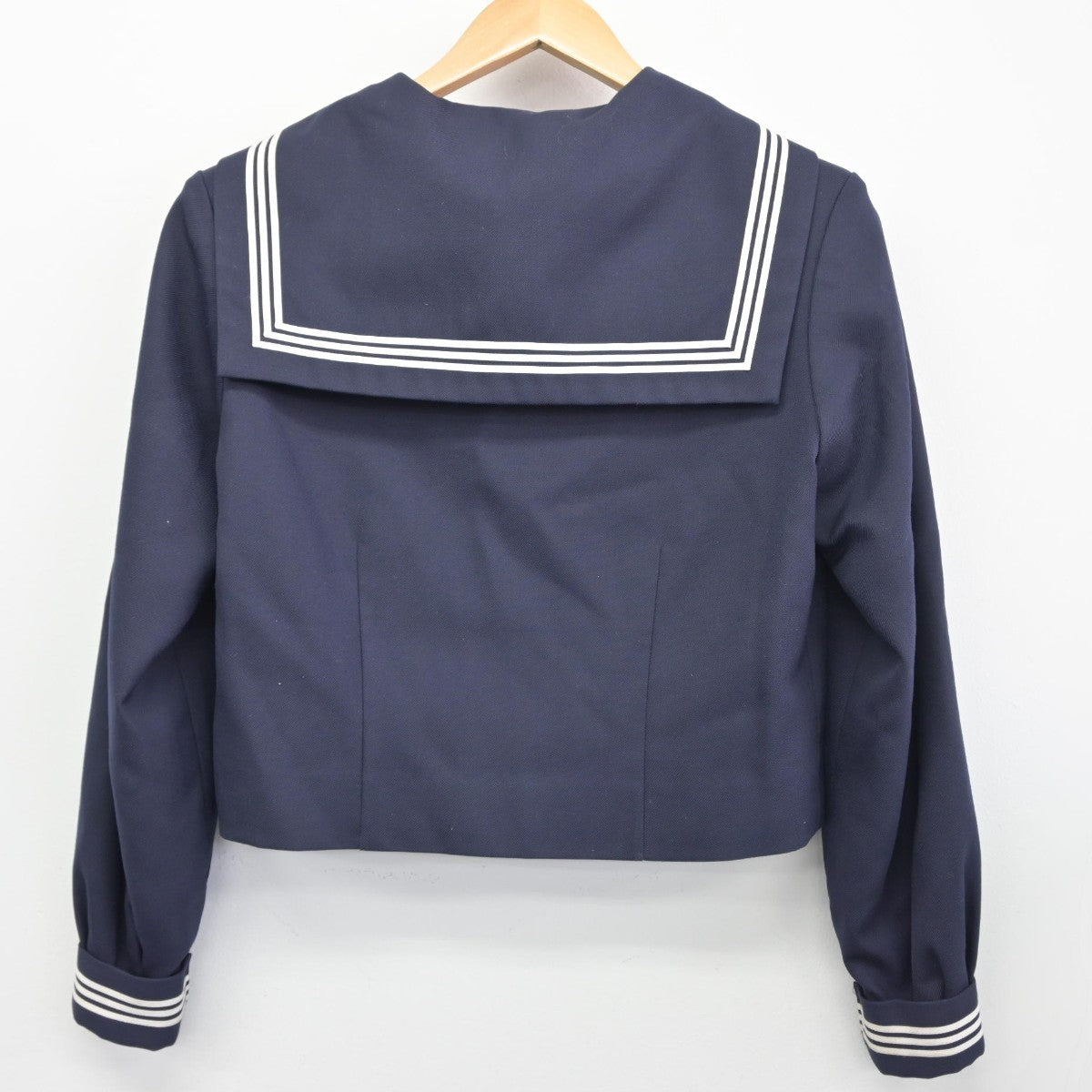 【中古】埼玉県 和光市立第二中学校 女子制服 4点（セーラー服・ジャンパースカート）sf037299