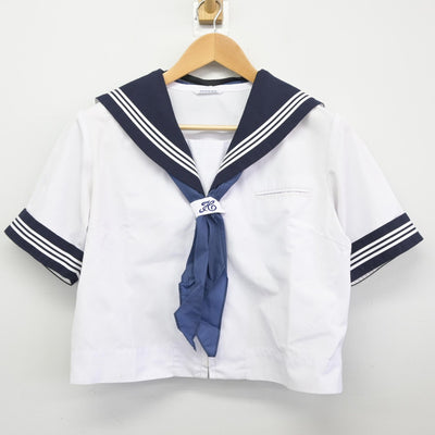 【中古】埼玉県 和光市立第二中学校 女子制服 3点（セーラー服・スカート）sf037301