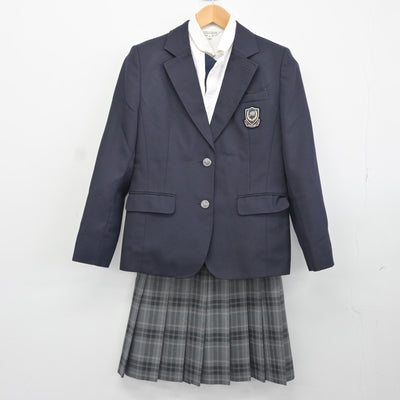 【中古】大阪府 弥刀中学校 女子制服 3点（ブレザー・シャツ・スカート）sf037304