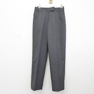 【中古】大阪府 弥刀中学校 女子制服 3点（シャツ・ニット・ズボン）sf037305