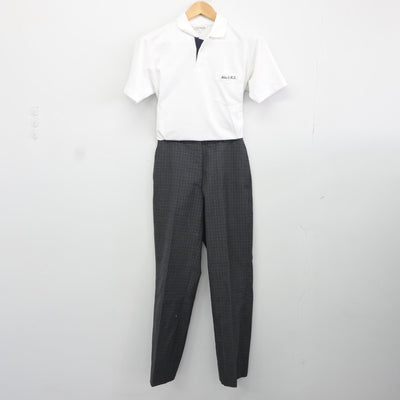 【中古】大阪府 弥刀中学校 女子制服 3点（シャツ・ズボン）sf037307