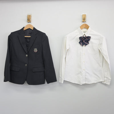 【中古】大阪府 港南造形高等学校 女子制服 4点（ブレザー・シャツ・スカート）sf037313