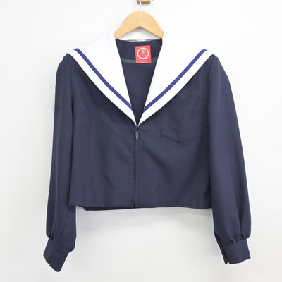 【中古】愛知県 北里中学校 女子制服 2点（セーラー服・スカート）sf037321